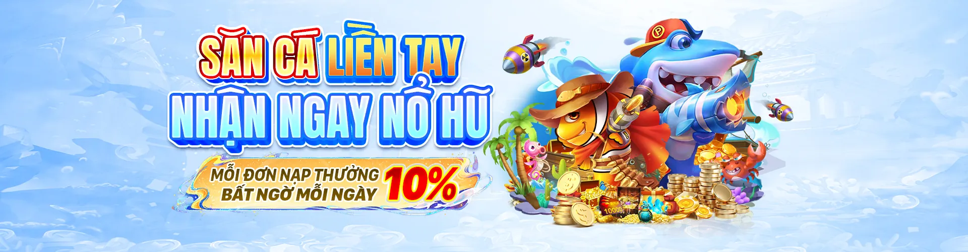 Thế giới bắn cá 1x bet sôi động với đồ họa 3D và giải thưởng lớn
